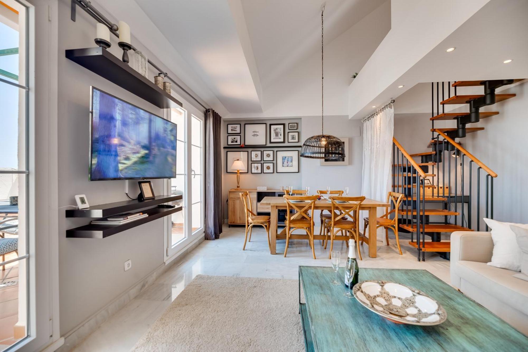 Elegant 2 Bdrm Penthouse With Bbq And Pools Apartment Marbella Bagian luar foto
