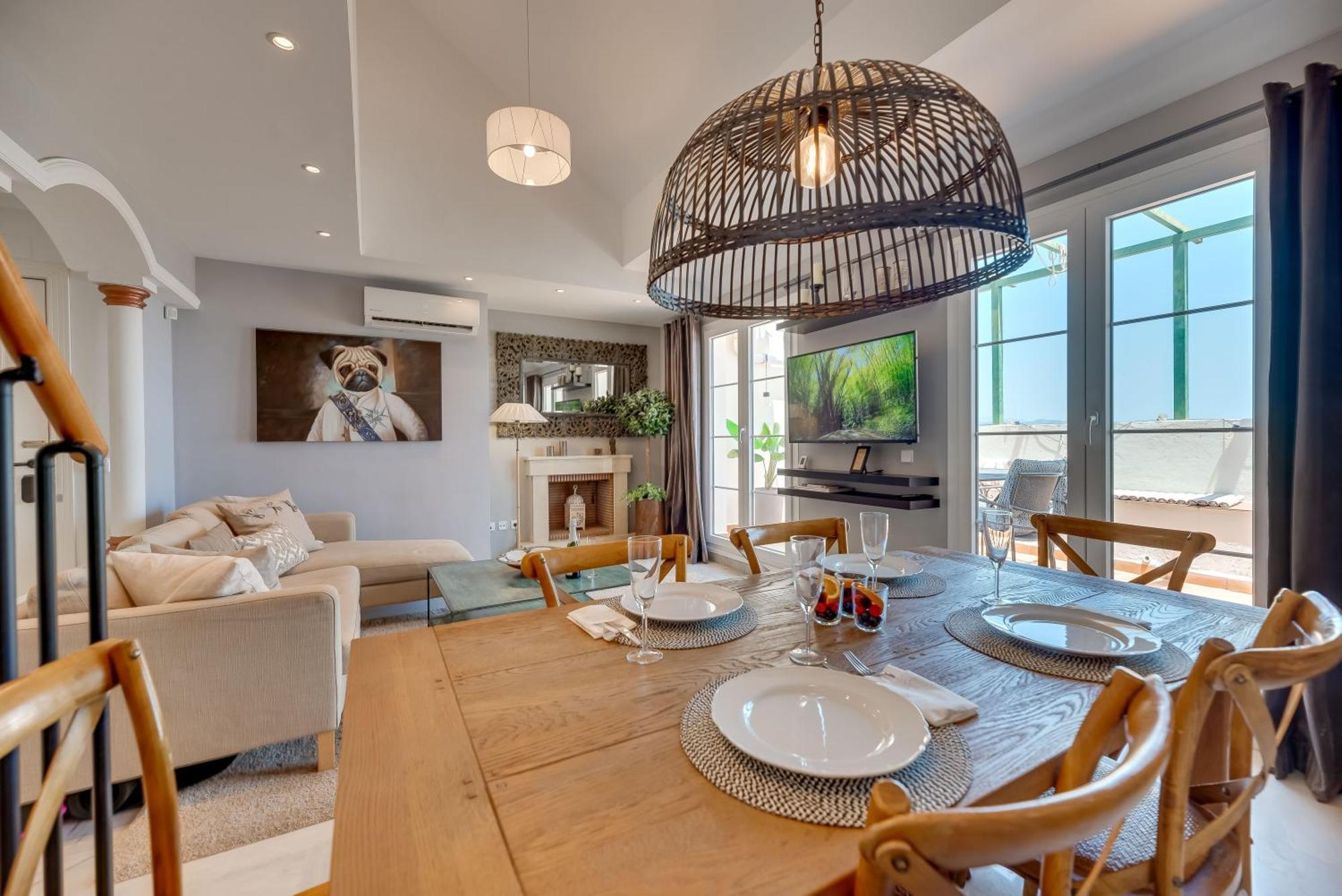 Elegant 2 Bdrm Penthouse With Bbq And Pools Apartment Marbella Bagian luar foto