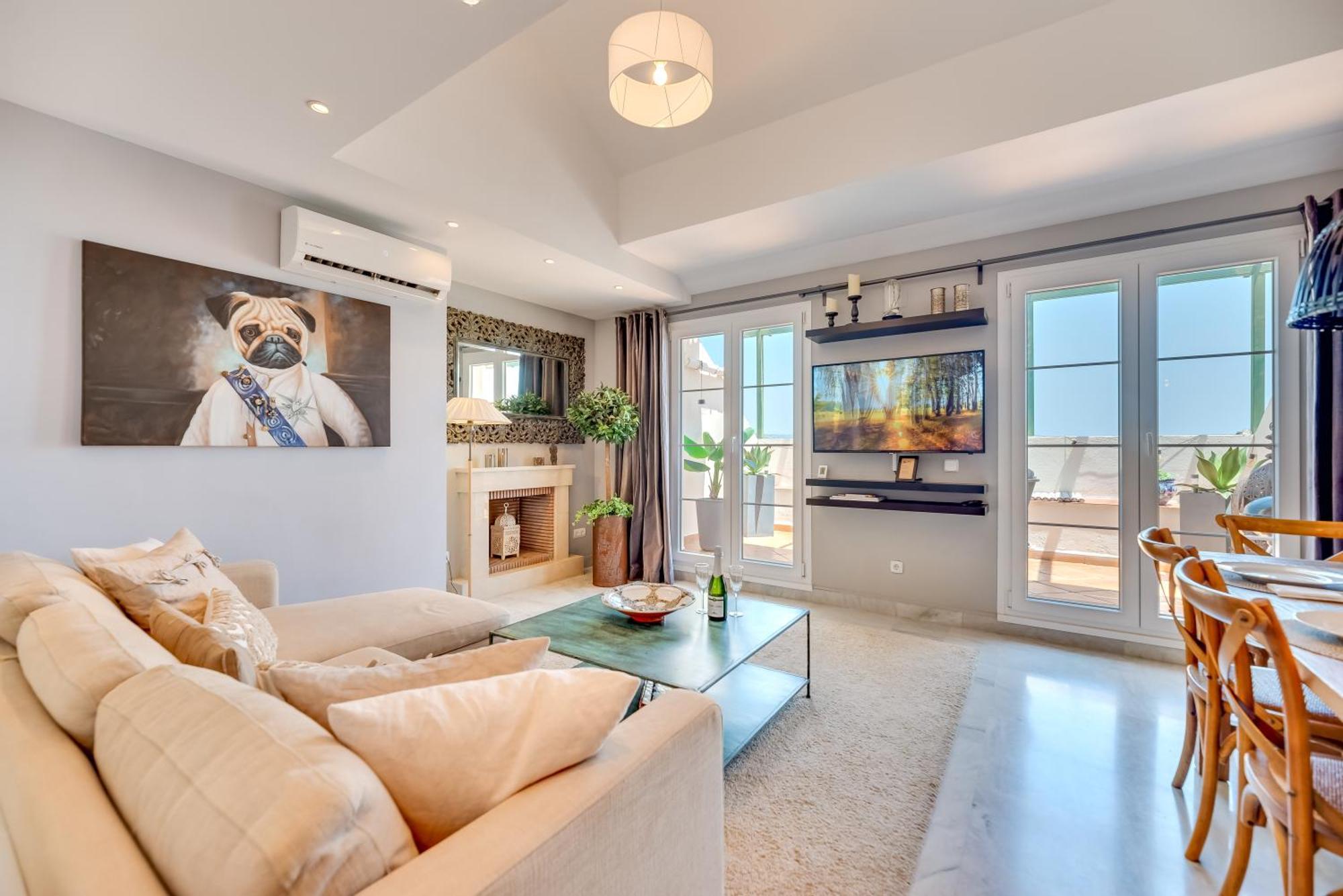 Elegant 2 Bdrm Penthouse With Bbq And Pools Apartment Marbella Bagian luar foto