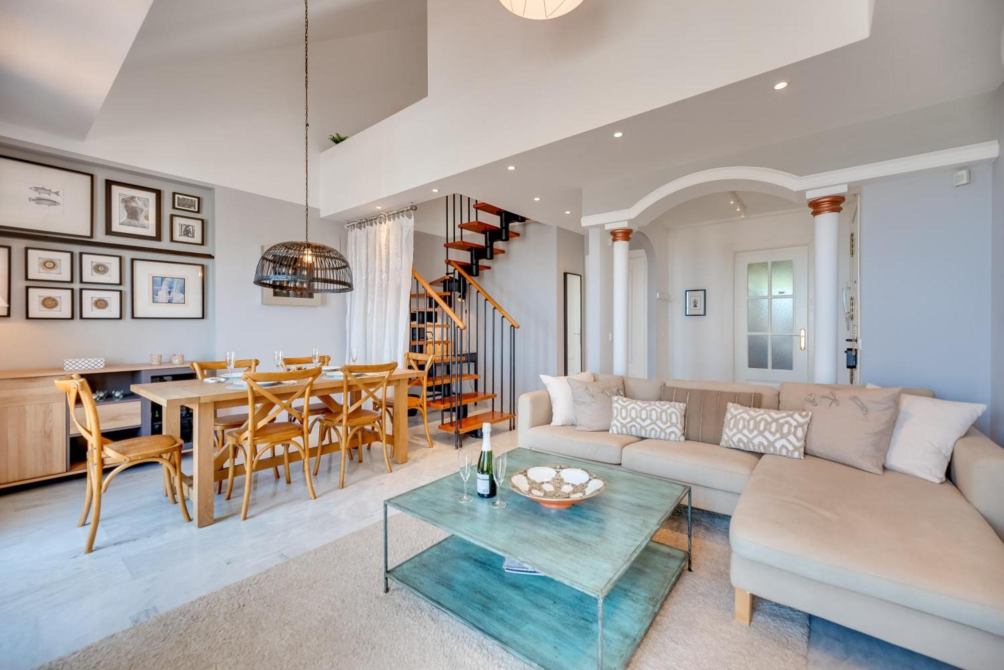 Elegant 2 Bdrm Penthouse With Bbq And Pools Apartment Marbella Bagian luar foto
